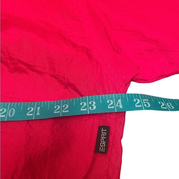 Vintage 90s Esprit red pullover nylon windbreaker size medium - Picture 10 of 16
